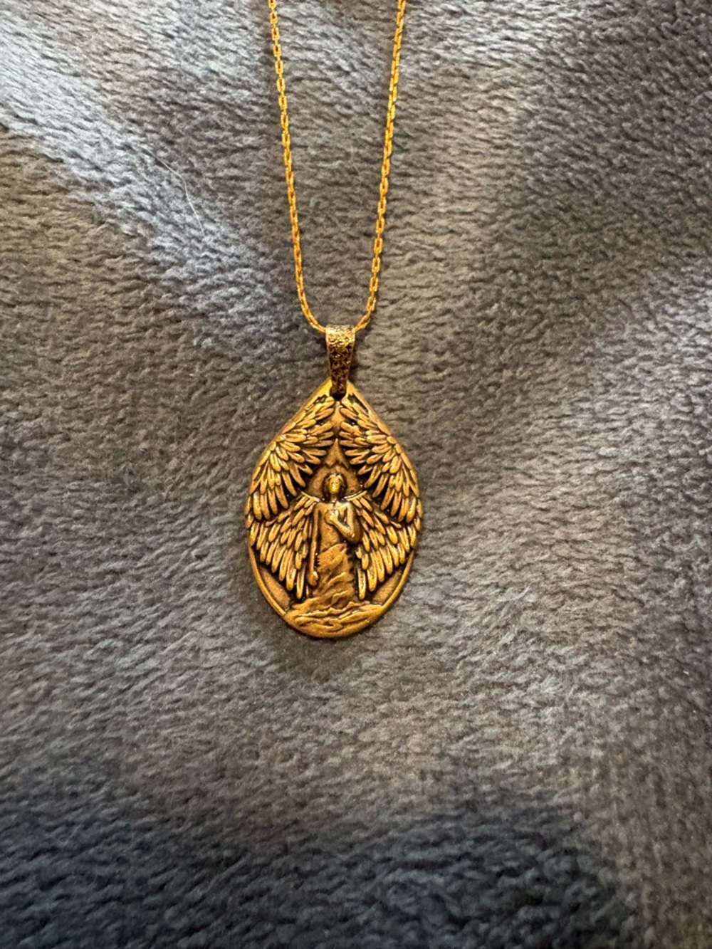 Alex and Ani Gold Angel Wing Pendant Necklace